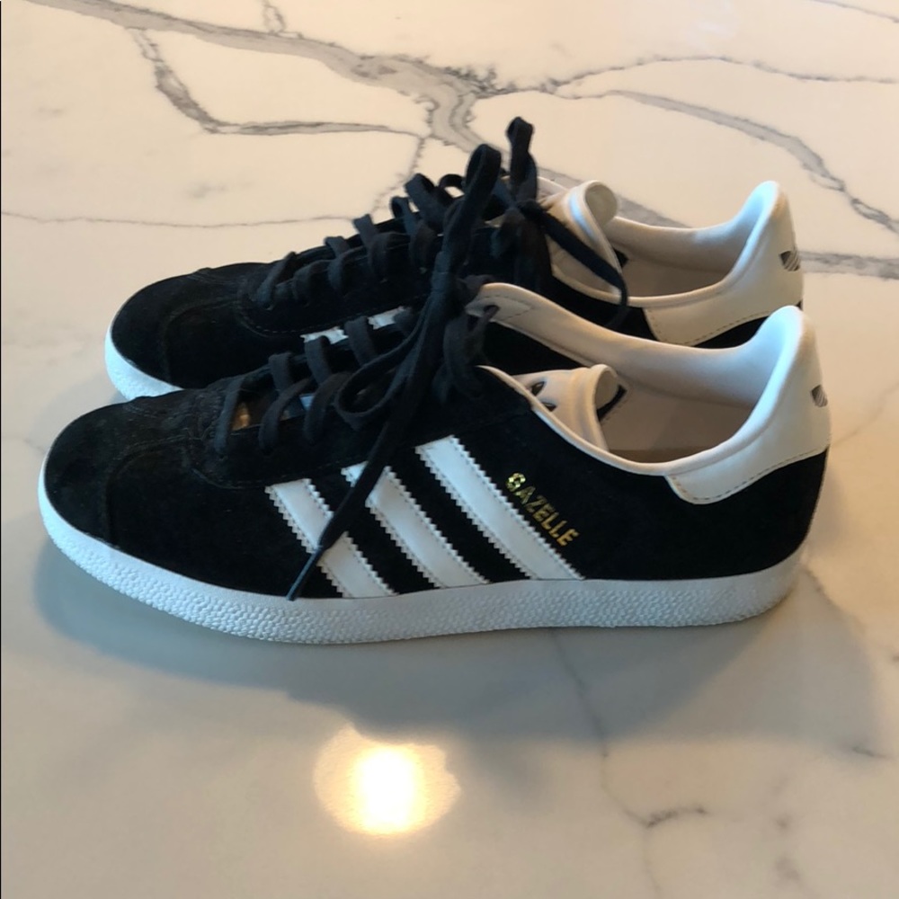 Adidas Gazelle Sneakers - Blk Suede - worn once!